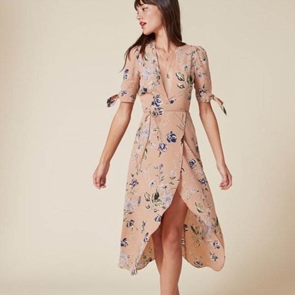 Reformation Royce Floral Wrap Dress XS - Picture 1 of 5